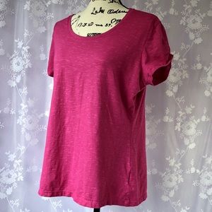 EUC Pink Columbia Sport Tee Shirt with ruching